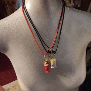 Set Necklace Owl Corn Sundae Toy